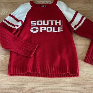 South Pole Vibrant Red Knit Sweater